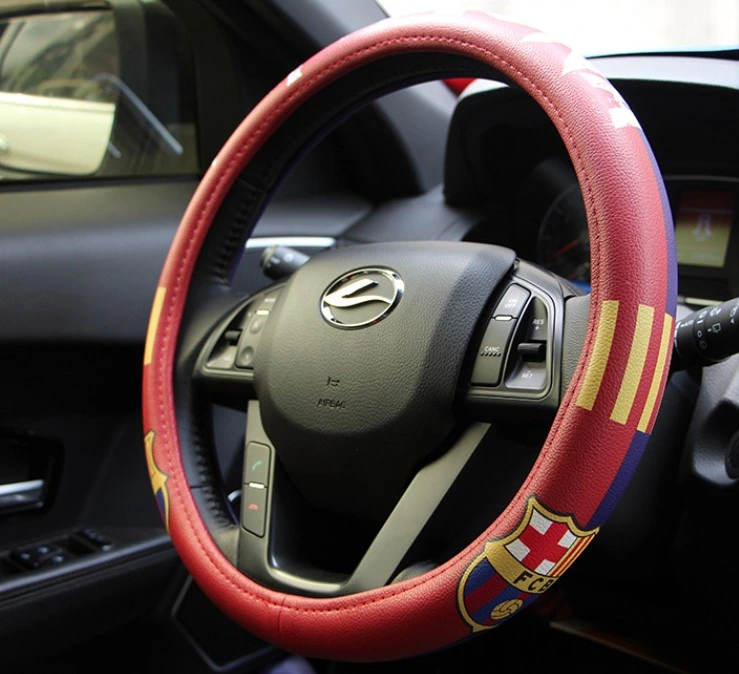 Driver′s Steering Wheel Cover Soccer Basketball Team Logo