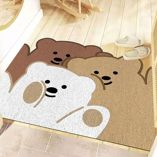 Outdoor Personalized Door Mats with PVC Backing Custom Logo Doormat for Home