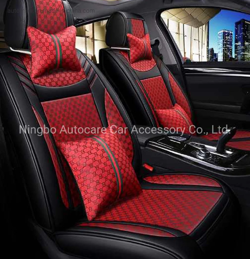 Car Accessories Car Decoration Car Seat Cover Universal High Quality Red Pure Leather Auto Car Seat Cushion