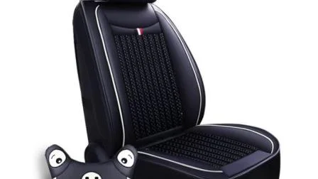 Accesorios para automóviles Cubierta de decoración para automóviles Cojín de asiento de automóvil de cuero puro de dibujos animados universales