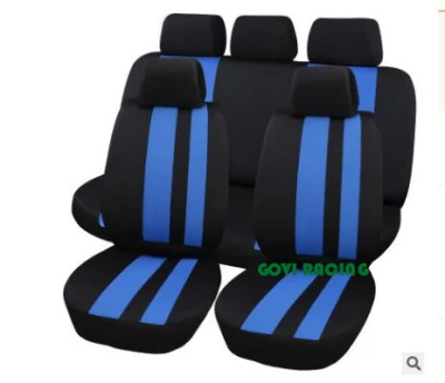 Fundas de asiento de coche de tela de punto azul Cojín de coche azul de repuesto