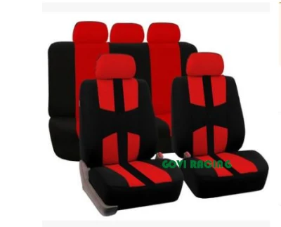 Cojín rojo de la cubierta del asiento de la tela de cuero de la cubierta del asiento de coche