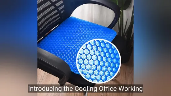 Amortiguador del asiento de carro del masaje del gel del silicio de la TPE del panal para la silla de la oficina del verano